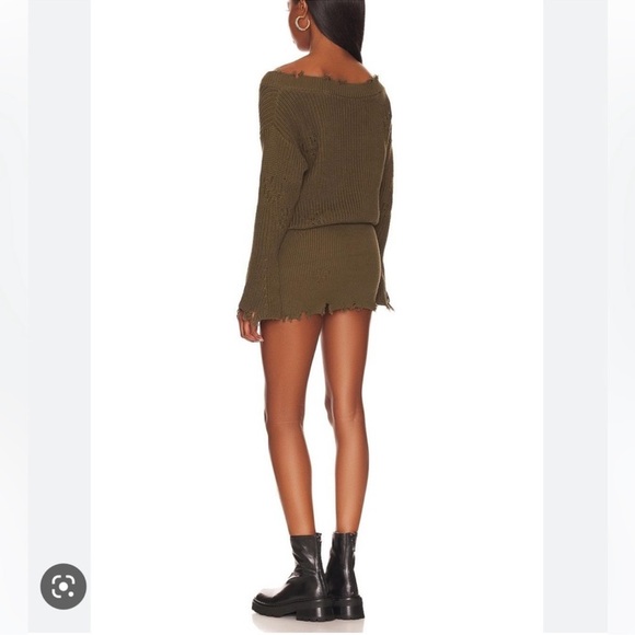SER.O.YA Maude Sweater Dress Size XS NWT - Olive - Picture 2 of 6